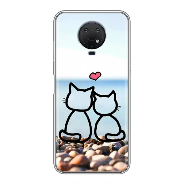 Чехол с рисунком «Котейки» для Nokia G10 Чехол с рисунком «Котейки» для Nokia G10
