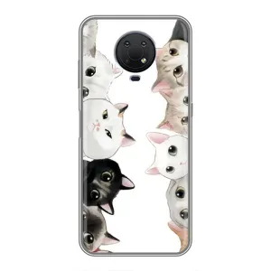Силиконовый чехол с котиком для Nokia G10 (Коты)