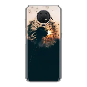 Силиконовый Чехол с одуванчиками на Nokia G10 (Красивый одуванчик)