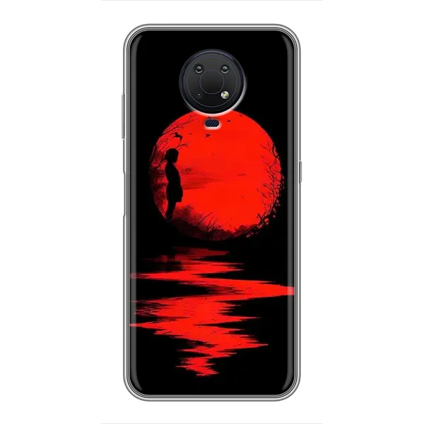 Чохол з малюнком «Червоний Захід сонця» для Nokia G10 Чохол з малюнком «Червоний Захід сонця» для Nokia G10
