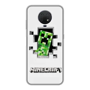 Чехлы для Nokia G10 (Персонажи Майн Крафт) (Крипер)