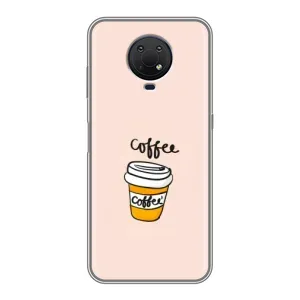 Чехол с изображением вкусной еды для Nokia G10 (Кружка кофе)