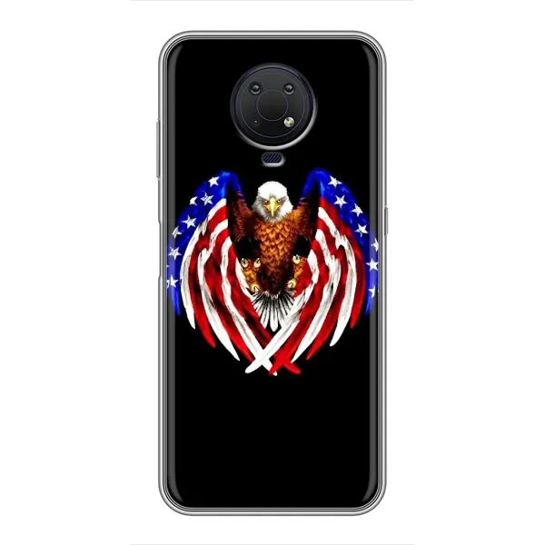 Чехол с рисунком «Крылья США» для Nokia G10