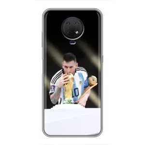 Чехлы Лео Месси Аргентина для Nokia G10 (Кубок Мира)
