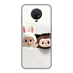 Чехол с принтом Лабубу для Nokia G10 (Фигурки Labubu)