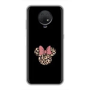 Чехол с леопардовым принтом на Nokia G10 (Леопардовая Минни)
