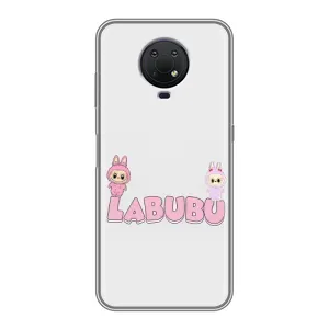 Чехол с принтом Лабубу для Nokia G10 (Логотип Лабубу)
