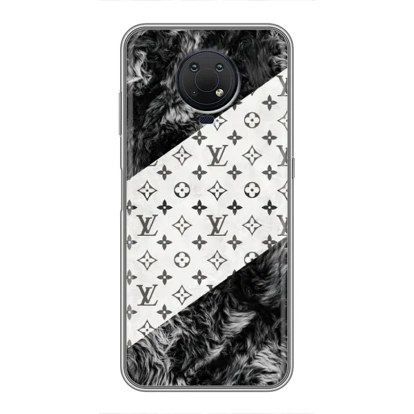Чохол з малюнком «LV на білому» для Nokia G10 Чохол з малюнком «LV на білому» для Nokia G10