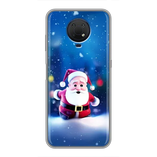 Чехол с рисунком «Маленький Дед Мороз» для Nokia G10