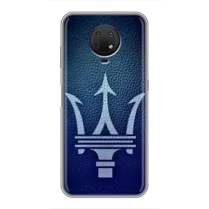 Чехлы с тематикой "Крутые машины" на Nokia G10 (Лого Maserati)