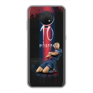 Чехол (TPU) с Футболистом на Nokia G10 (MBAPPE 10)