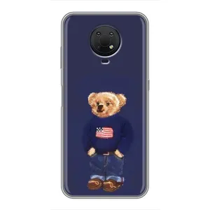 Чехлы Мишка Тедди для Нокиа Джи 10 (Мишка USA)