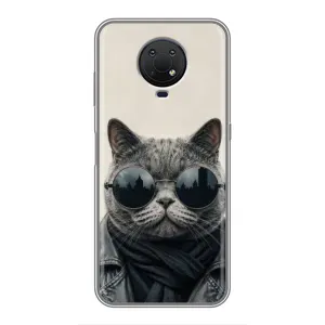 Чехол на тематику: Коты для Nokia G10 (Модный кот)