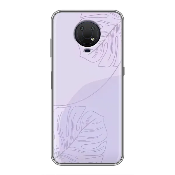Чехол с рисунком «Монстера фиолетовая» для Nokia G10