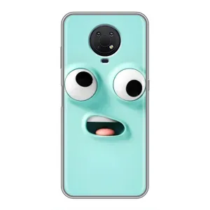 Силиконовые Чехлы (смешные стикеры) для Nokia G10 (Забавное мятное лицо)