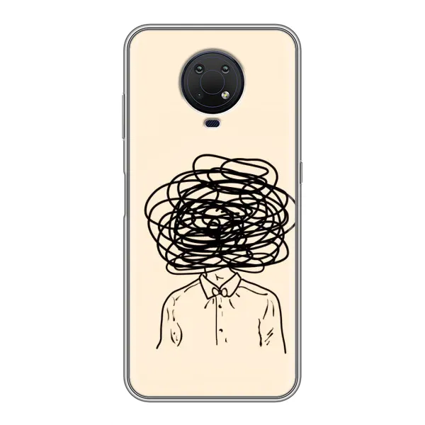 Чехол с рисунком «Мысли» для Nokia G10 Чехол с рисунком «Мысли» для Nokia G10