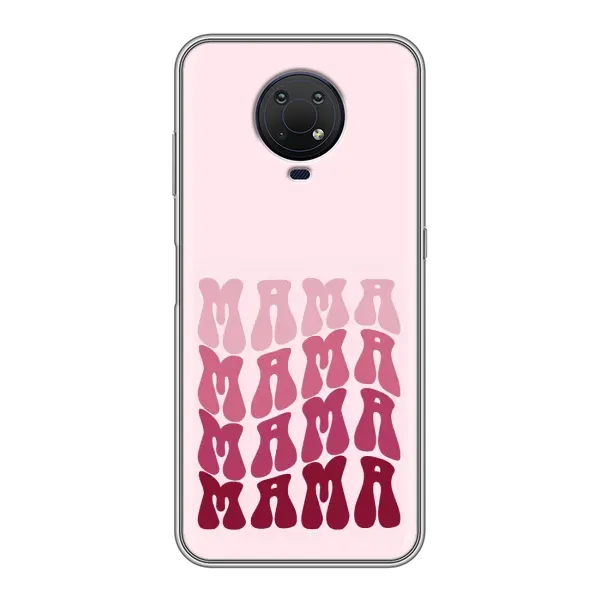 Чехол с рисунком «Надпись мама» для Nokia G10 Чехол с рисунком «Надпись мама» для Nokia G10