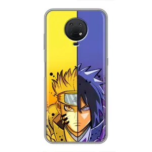 Купить Чехлы на телефон с принтом Anime для Nokia G10 (Naruto Vs Sasuke)