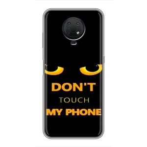 Чехол с Прикольным принтом на Nokia G10 (Не трогай мой телефон)