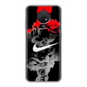 Чехол с рисунком «Nike дым» для Nokia G10