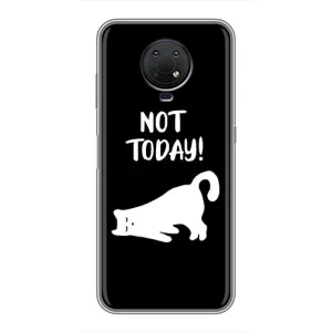 Бампер с изображением Котиков для Нокиа Джи 10 (Not Today)