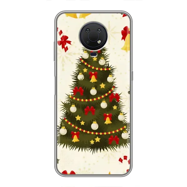 Чехол с рисунком «Новогодний принт» для Nokia G10 Чехол с рисунком «Новогодний принт» для Nokia G10