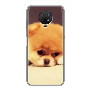 Чехол (ТПУ) Милые собачки для Nokia G10 (Померанский шпиц)