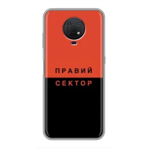 Чехлы УПА (Красно-Чёрный) на Nokia G10 (Правый Серктор)
