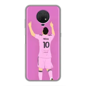 Чехлы Лео Месси в Майами на Nokia G10 (Празднование Месси)