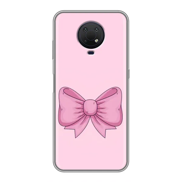 Чехол с рисунком «Розовый бантик» для Nokia G10 Чехол с рисунком «Розовый бантик» для Nokia G10