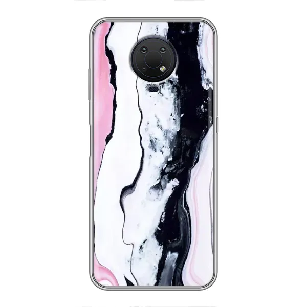 Чехол с рисунком «Розовый мрамор» для Nokia G10 Чехол с рисунком «Розовый мрамор» для Nokia G10