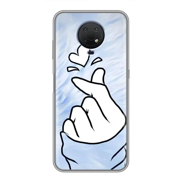 Чехол с рисунком «Сердечка знак» для Nokia G10 Чехол с рисунком «Сердечка знак» для Nokia G10