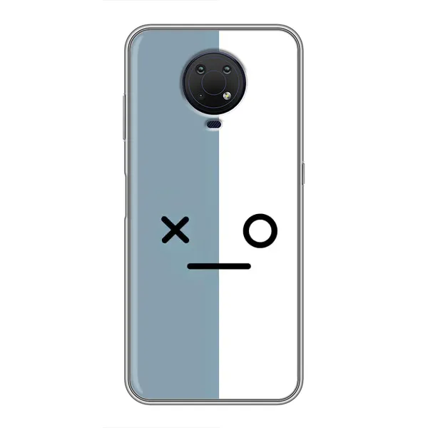 Чехол с рисунком «Серо-белый» для Nokia G10 Чехол с рисунком «Серо-белый» для Nokia G10