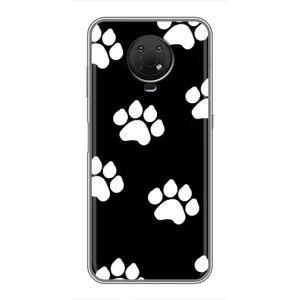 Бампер для Nokia G10 с картинкой "Песики" (Следы собак)