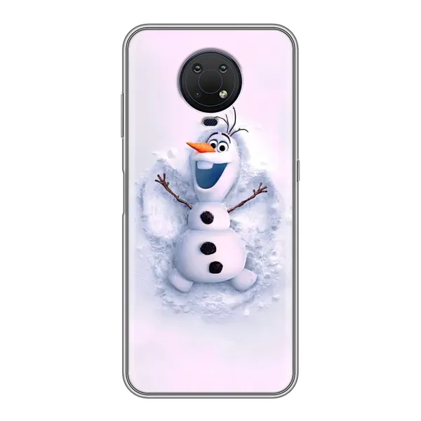Чехол с рисунком «Снеговик Олов» для Nokia G10 Чехол с рисунком «Снеговик Олов» для Nokia G10