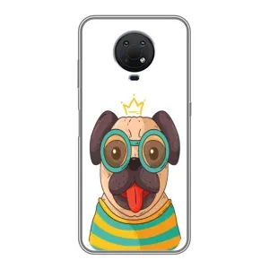 Бампер для Nokia G10 с картинкой "Песики" (Собака Король)