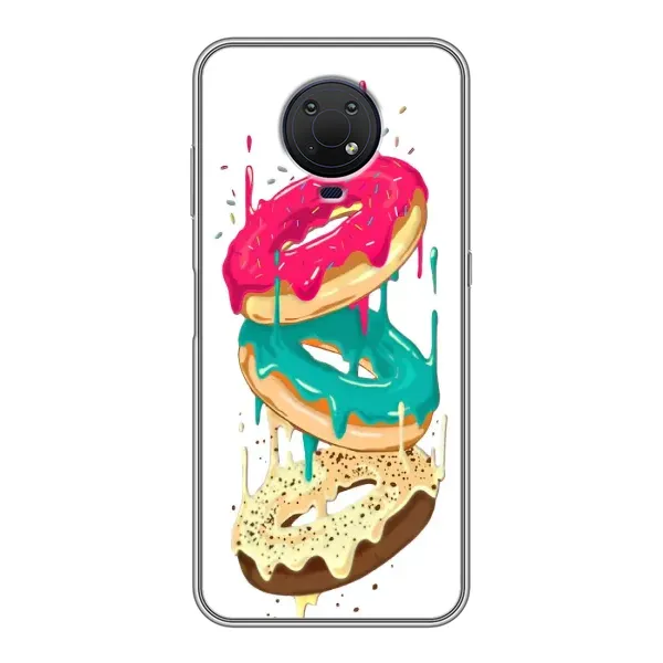 Чехол с рисунком «Сочные пончики» для Nokia G10 Чехол с рисунком «Сочные пончики» для Nokia G10