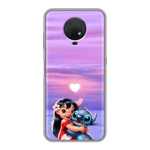 Чехол с рисунком Стич для Nokia G10 (Стич и Лило)