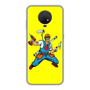 Силіконовий бампер (Працівники) на Nokia G10 (Будівельник)