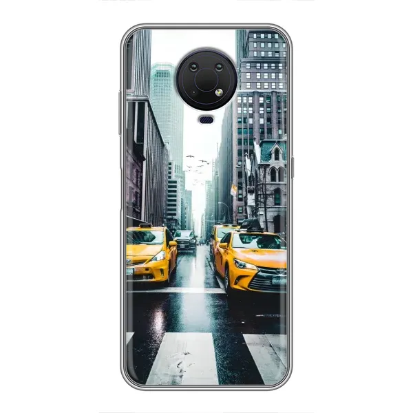 Чехол с рисунком «Такси» для Nokia G10 Чехол с рисунком «Такси» для Nokia G10
