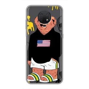 Чехлы Мишка Тедди для Нокиа Джи 10 (Teddy USA)