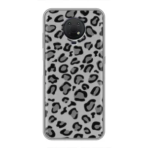 Чехол с леопардовым принтом на Nokia G10 (Темный леопрад)