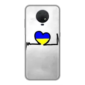 Силіконовий Чохол на Nokia G10 (Я-Україна) (Українська кардіограма)