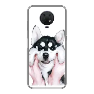 Бампер для Nokia G10 с картинкой "Песики" (Собака Хаски)