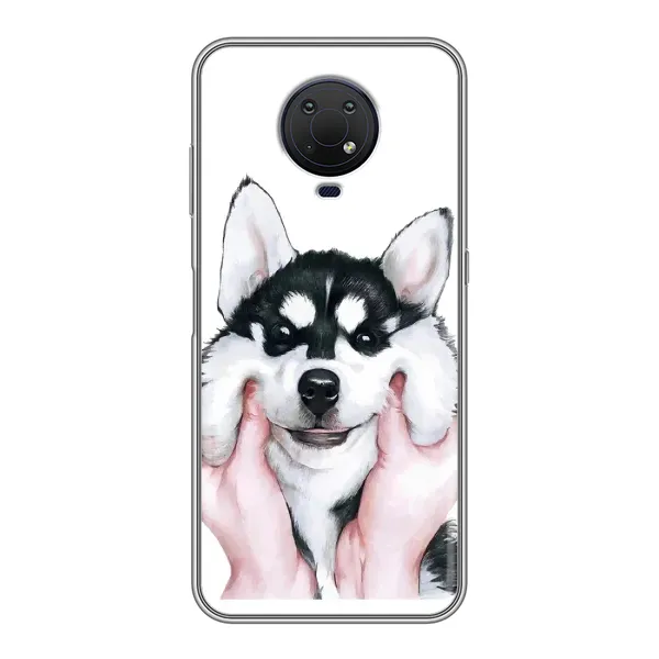 Чохол з малюнком «Собака Хаскі» для Nokia G10 Чохол з малюнком «Собака Хаскі» для Nokia G10