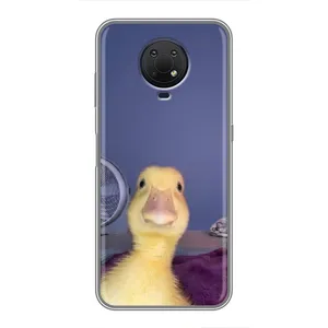 Бампер с принтом Мемы для Nokia G10 (Утка)