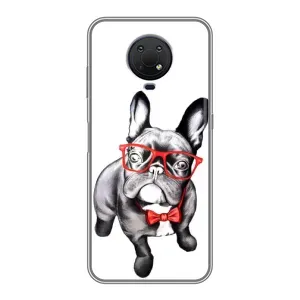 Бампер для Nokia G10 с картинкой "Песики" (В очках)