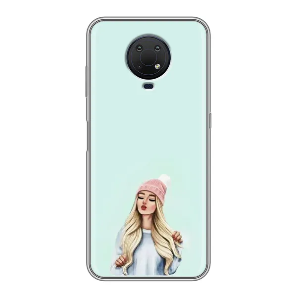 Чехол с рисунком «В шапке» для Nokia G10 Чехол с рисунком «В шапке» для Nokia G10