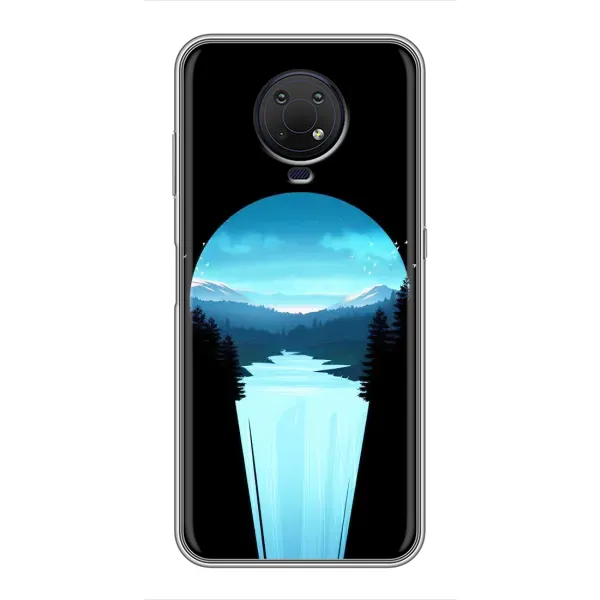 Чохол з малюнком «Синій Водоспад» для Nokia G10 Чохол з малюнком «Синій Водоспад» для Nokia G10
