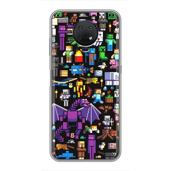 Чехол с рисунком «Все персонажи» для Nokia G10
